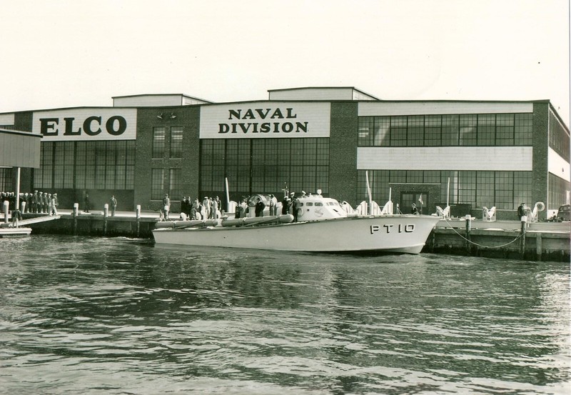 WW2 WWII Photo World War Two / Elco PT Boat Factory Bayonne NJ US Navy / 7549