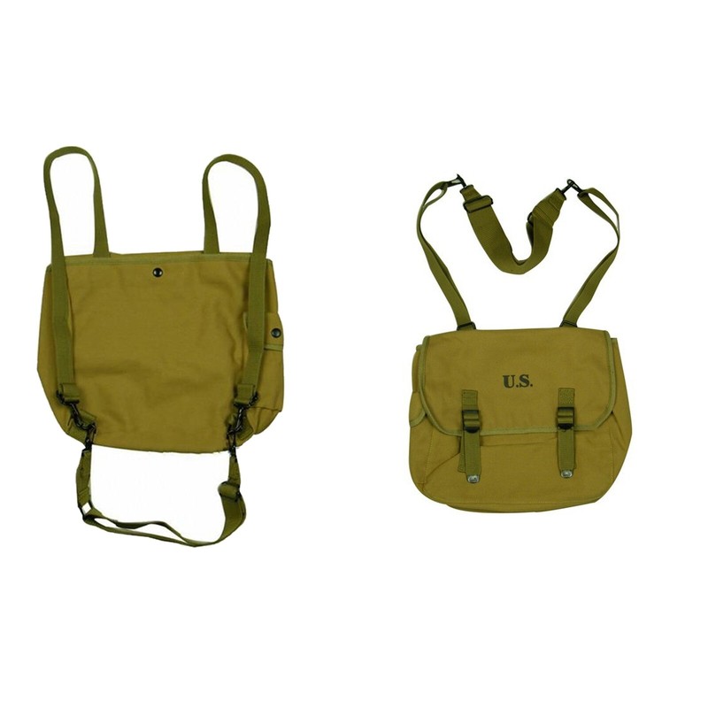 WW2 US MILITARY M36 MUSETTE WWII CANVAS BAG BACK HAVERSACK gallery