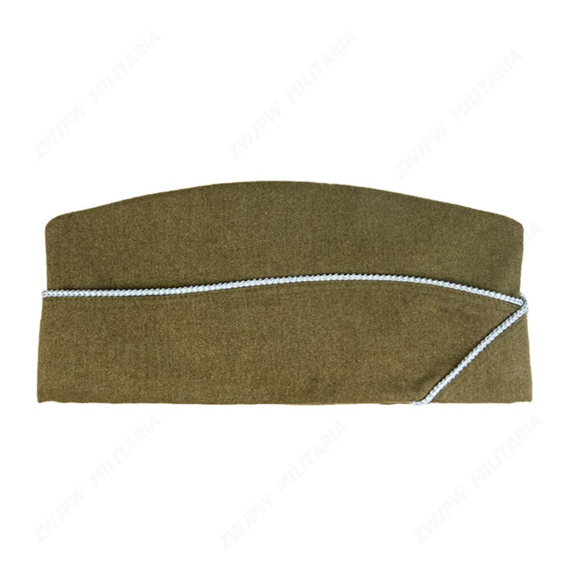 WW2 US Infantry PARATROOPER OD Woolen GARRISON CAP WITH Blue Piping SIZE 56 gallery