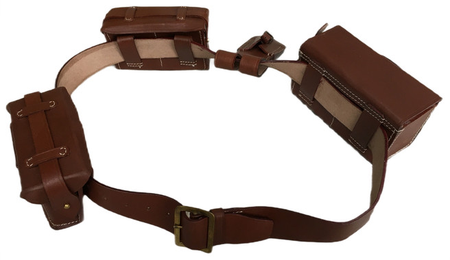 ARISKA WWII Japanese RIFLE COMBAT BELT, AMMO POUCHES & FROG SET