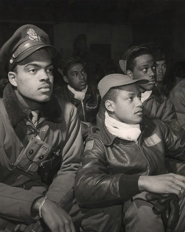 Tuskegee Airmen of the 332nd Fighter Group WWII 8×10 Red Tails Photo 372a