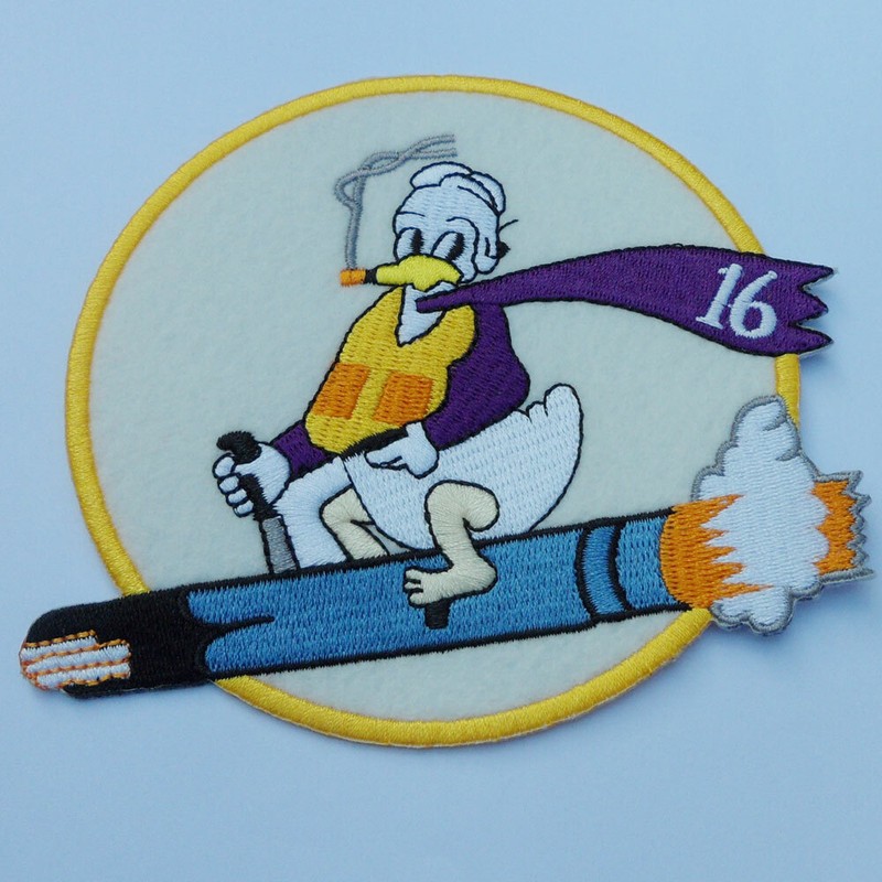 USAF 16th Fighter Interceptor Squadron Patch U.S. Pilot Jacket Embroidered Patch gallery