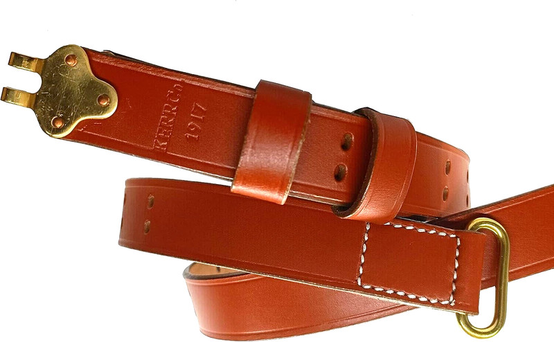 US M1 GARAND RIFLE M1907 SLING LEATHER CARRY SLING COPPER M1 with wallet combo gallery