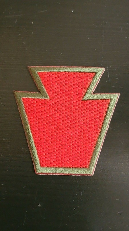 Repro WW2 US Army 28 Infantry Division INF DIV Bloody Bucket Patch OD Border