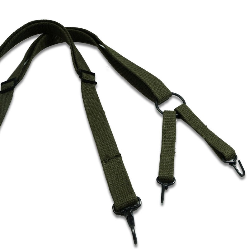 WWII WW2 US USMC M1941 SUSPENDER BACKPACK STRAP ARMY GREEN FIELD EQUIPMENT gallery