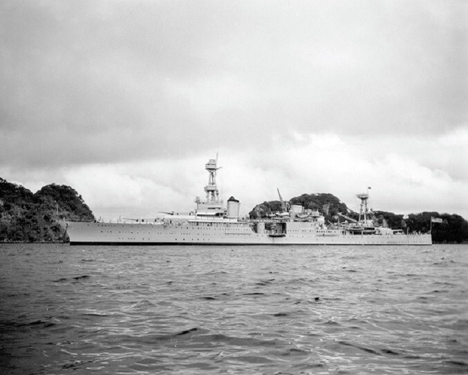 US Navy Cruiser USS Houston, Roosevelt's Presidential Cruise WWII 8x10 Photo 13b