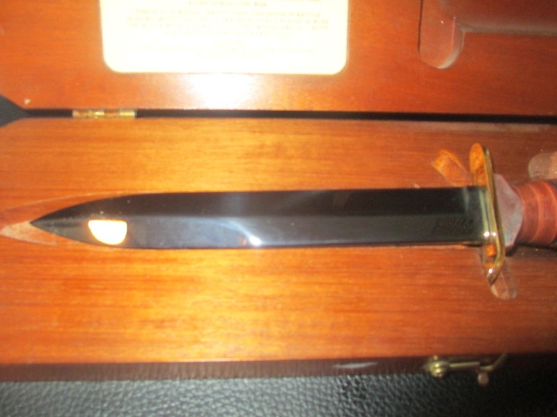 Vintage 101st Airborne VIETNAM Tribute Imperial M3 Trench Knife 24K Gold gallery