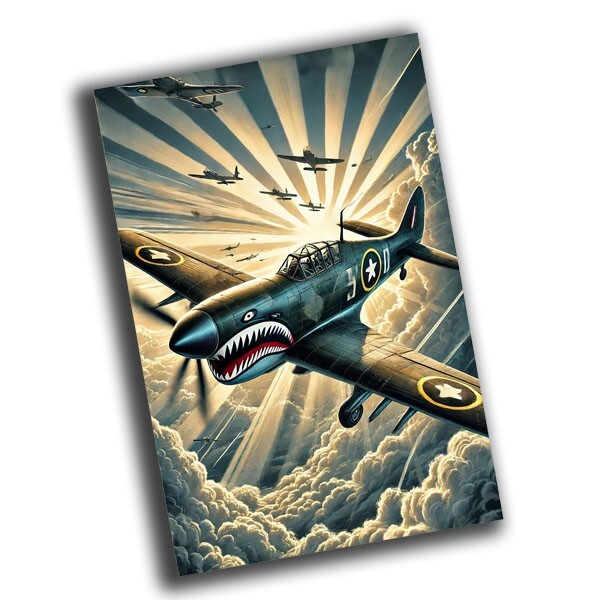 nice vintage Flying Tiger aircraft retro WW2 Photo Glossy 4*6 in δ64
