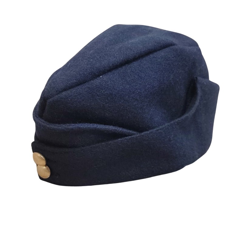 WWII British Military Cap 1940 Chip Hat Uniform Blue Kings Crown Side Cap(56 CM) gallery