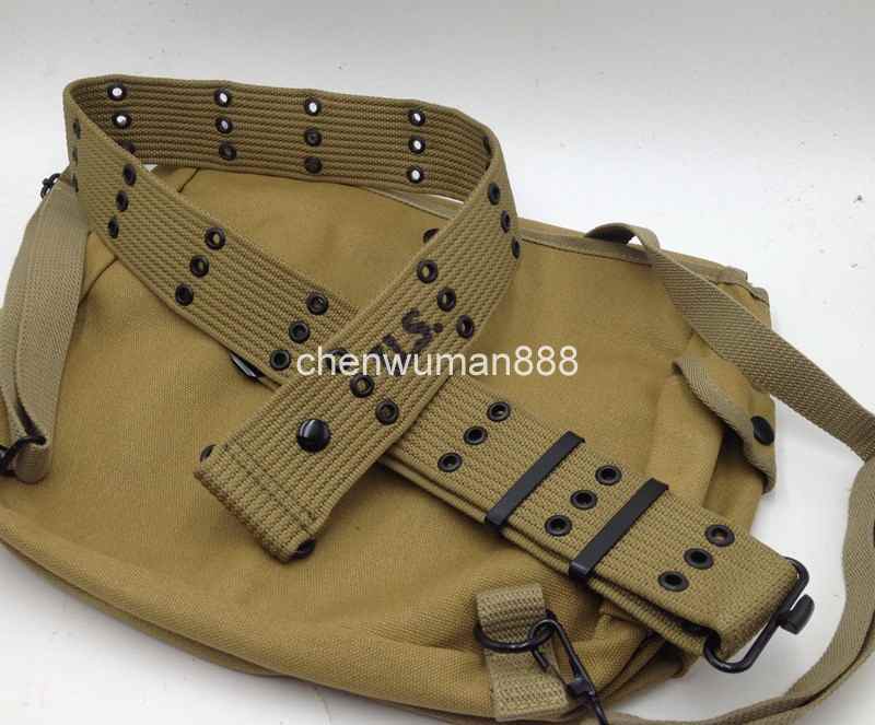 WWII 2 US AMRY USMC AMMO COMBAT EQUIPMENT WEBBING EQUIPMENT CANVAS BELT