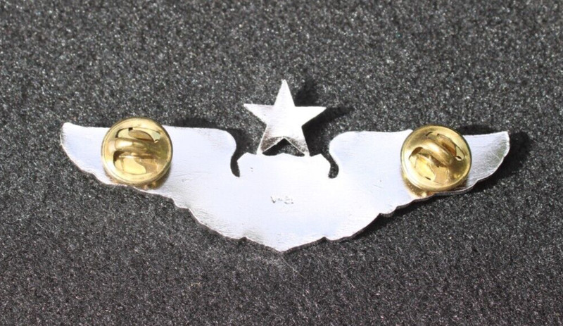 Silver Tone US Air Force USAF Senior Pilot Badge Pin 3.0'' gallery