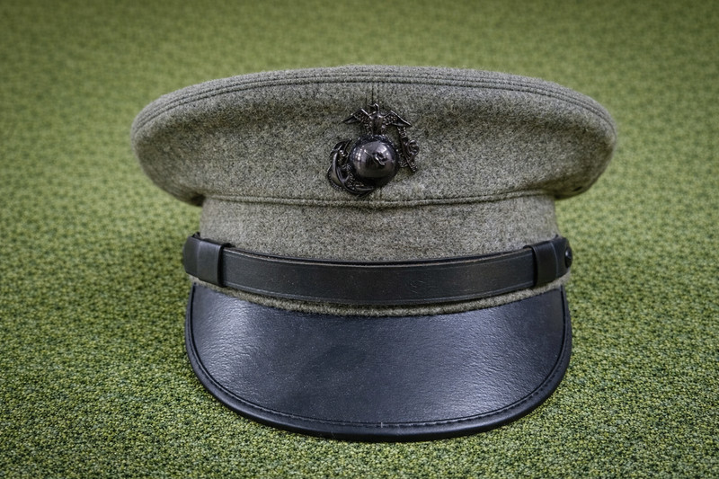 US USMC Crusher Millitary Cap Marines Army officer Dress Hat All sizes