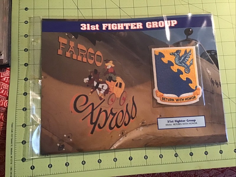 Willabee & Ward Emblems Of Air War WWII Patch 31st Fighter Group + Info Card gallery