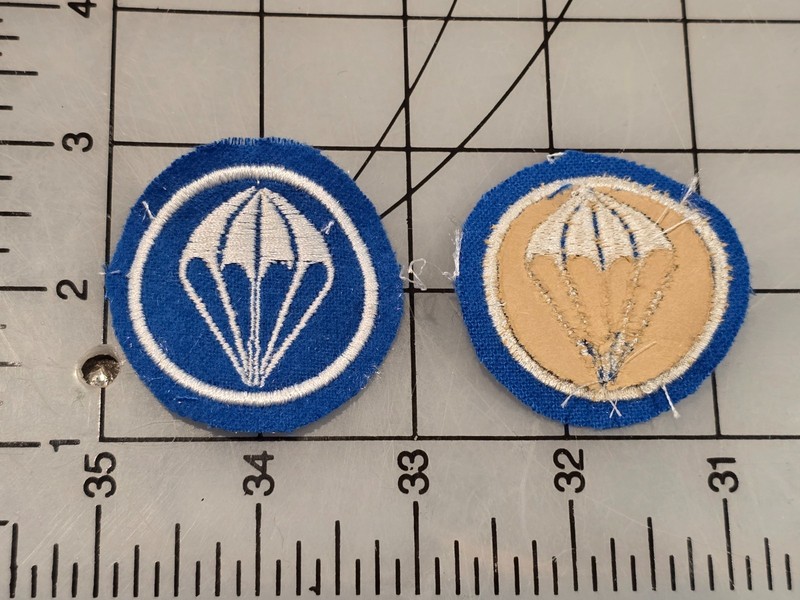 Reproduction WW2 US Army Airborne Parachute Troop Cap Patch Infantry Light Blue