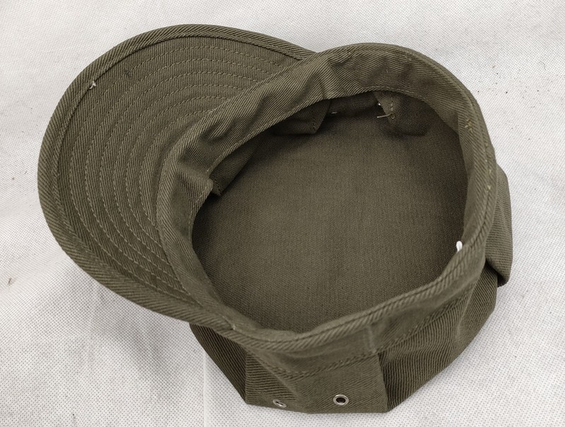 WW2 US HBT UTILITY CAP VINTAGE USMC PACIFIC MARINE CORPS FIELD HAT OD SIZE L gallery