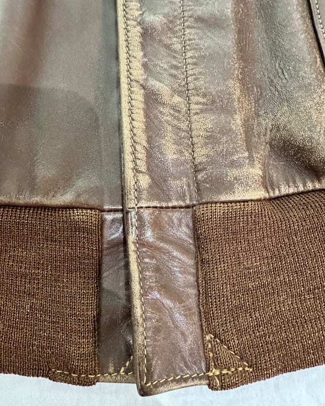 WWII USAAF A-2 Flight Jacket, Rough Wear Clothing Co. Contract 1401-P Exact Copy gallery