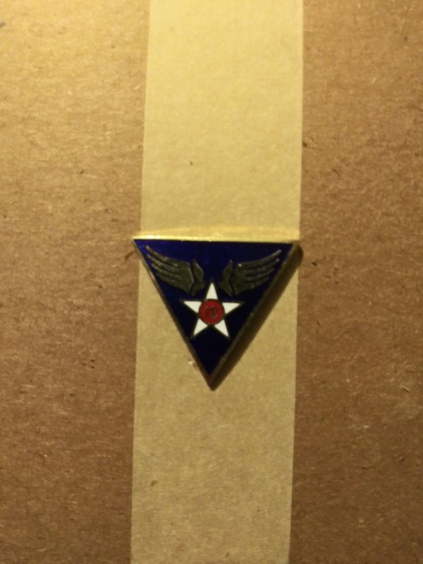 USAAF 12th Air Corps Pin/DUI/Insignia Clutch Back – WW2 Reproduction