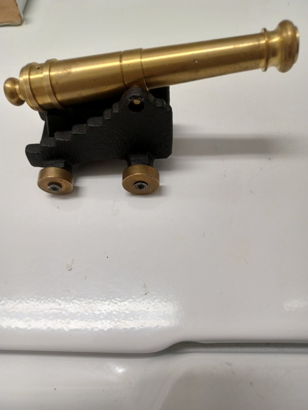 set of 3 historic reproduction cannons new in original box