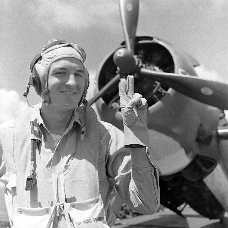 WW2 WWII Photo Aboard US Lexington CV-16 in 1944 World War Two US Navy / US066