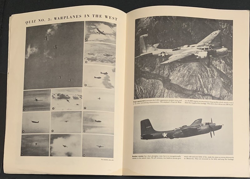 AIRCRAFT RECOGNITION BOOKLET 12 pages. Reprint gallery