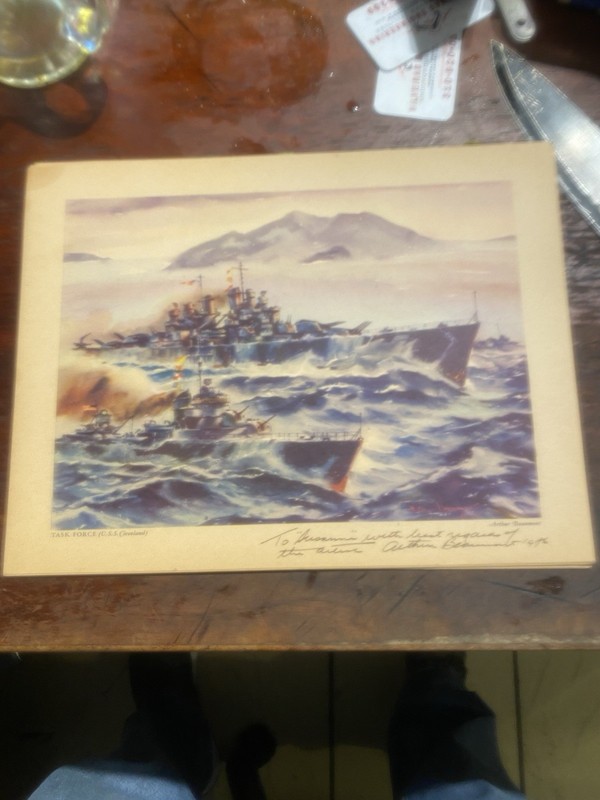 Task Force ( U S S Cleveland. ) By Arthur Beaumont Signed $175 gallery