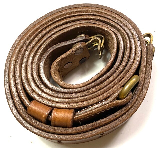 WWII US ARMY M1918 A2 BROWNING BAR RIFLE LEATHER CARRY SLING gallery