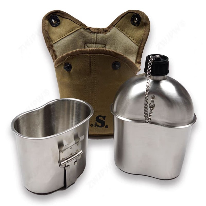 WWII US Army Canteen Water Bottle Canvas Cover gallery