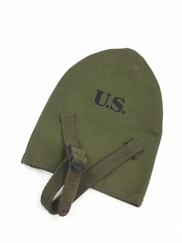 WWII WW2 US Army Usmc Marine M1910 T-Handle Shovel Canvas Cover Pouch Green gallery