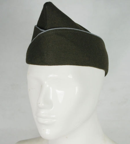 US WWII WW2 US AIRBORNE PARATROOPER GREEN WOOL GARRISON MILITARY CAP HAT XL gallery