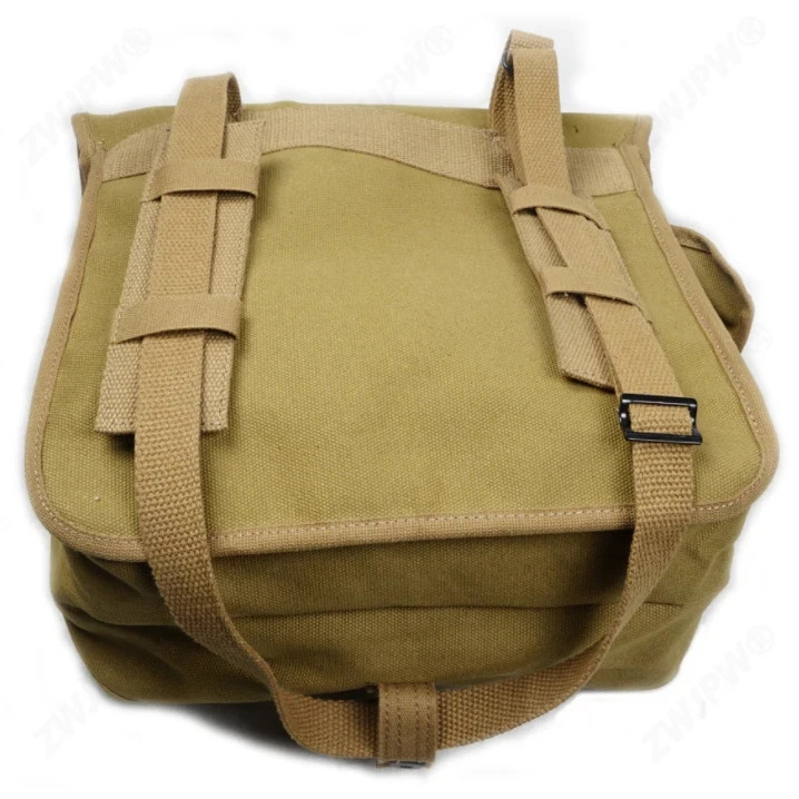 WWII USMC Field Pack Shoulder Bag Pouch Canvas Khaki gallery