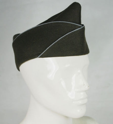 US WWII WW2 US AIRBORNE PARATROOPER GREEN WOOL GARRISON MILITARY CAP HAT XL