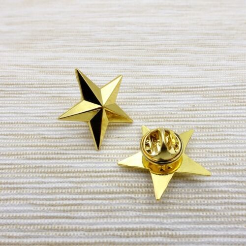 5 PAIRS WW2 US MILITARY ARMY AIR FORCE ONE STAR GENERAL RANK BADGE PIN INSIGNIA gallery