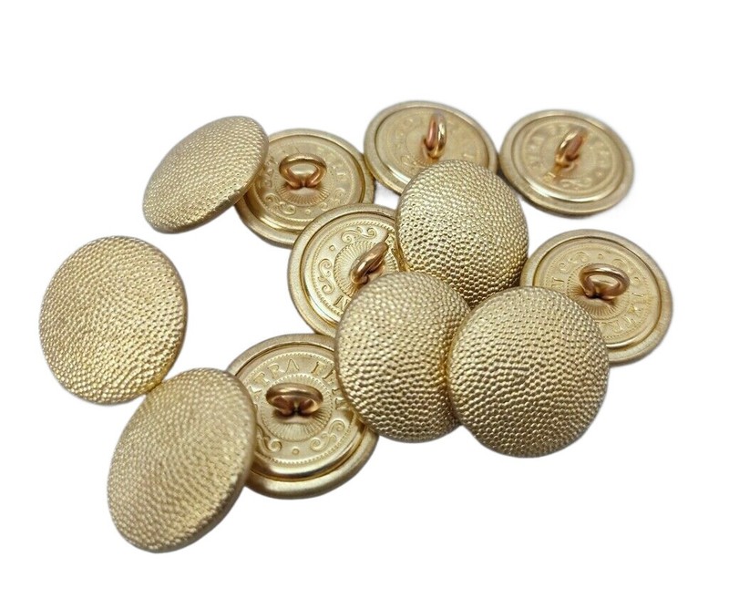 12PCS WW2 GERMAN GENERAL GOLD COLOR METAL DRESS BUTTONS FOR DRESS TUNIC 21MM