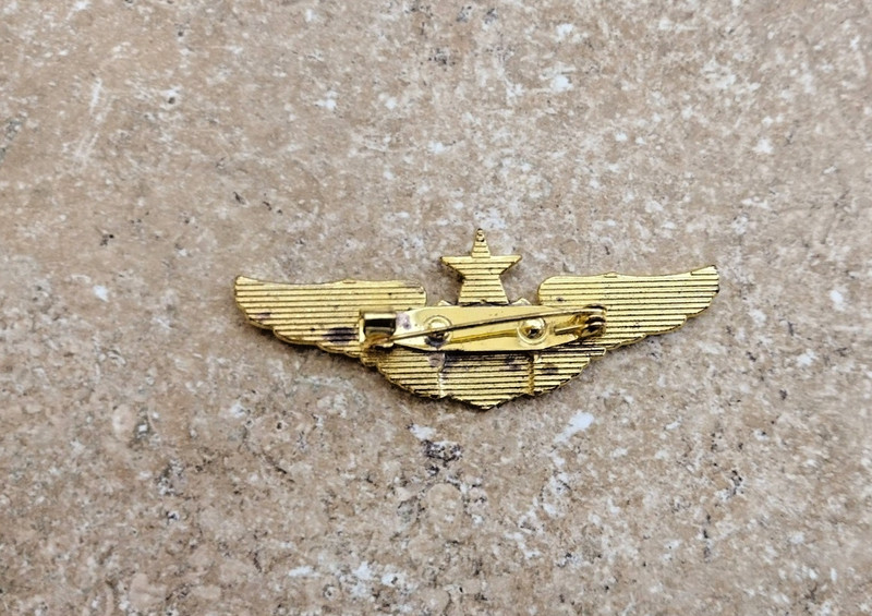 Golden Air Force USAF Senior Pilot Badge Pin 3.0'' fast shipping gallery