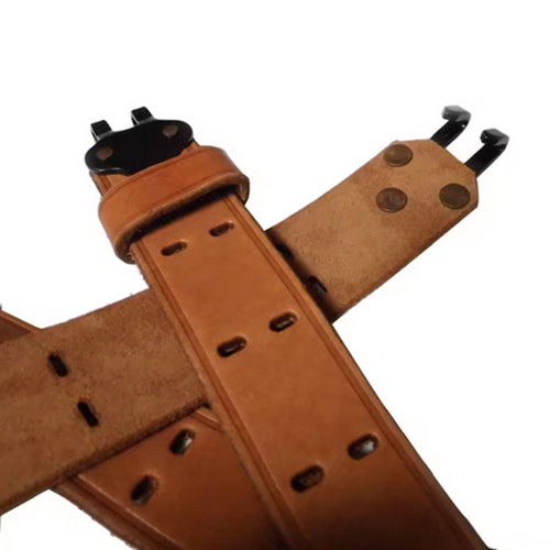WW2 US Rifle Leather Sling M1 Garand Springfield M1907 M1903 Tactical Strap gallery