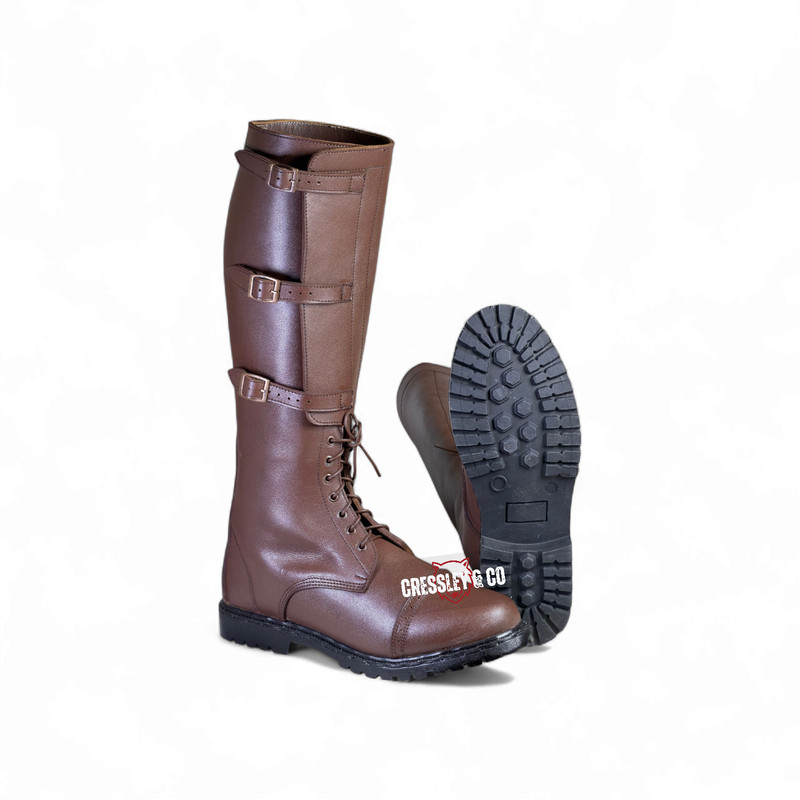 WW2 US 1940 CAVALRY TRIPLE BUCKLE RIDING BOOTS – RUBBER SOLE, Made to Size