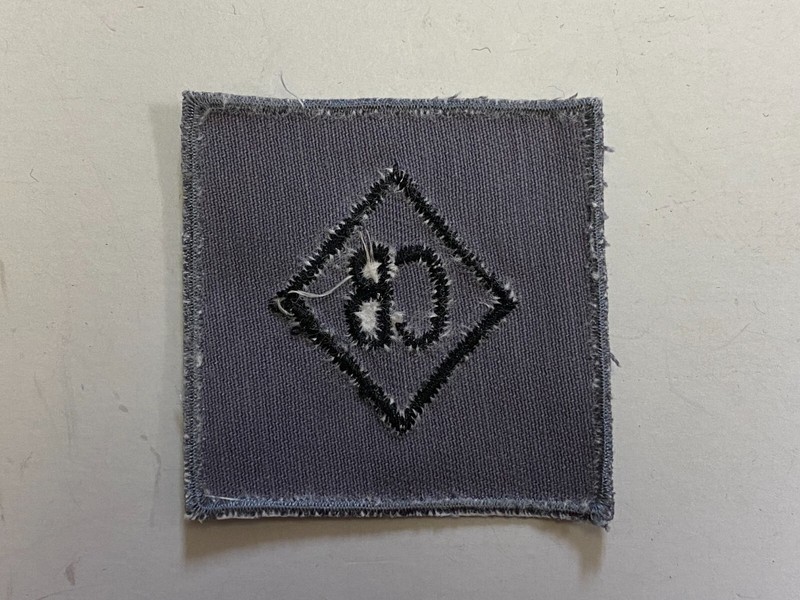 F0258 Repro WW2 US Navy Sleeve Mark CB Construction Battalion Gray IR43E gallery
