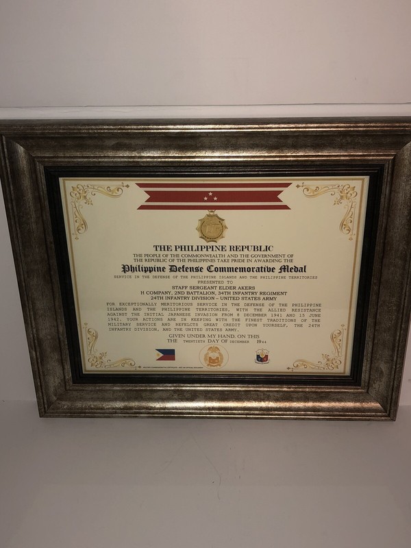 PHILIPPINE DEFENSE COMMEMORATIVE CERTIFICATE [WW2] ~ Type 1 Free Custom Printing gallery