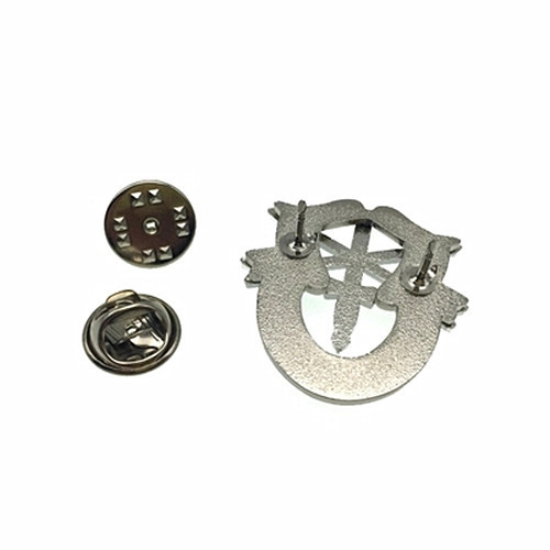 US Special Forces Sf Hat Pin Motto Metal Badge De Oppresso Libe Silver gallery
