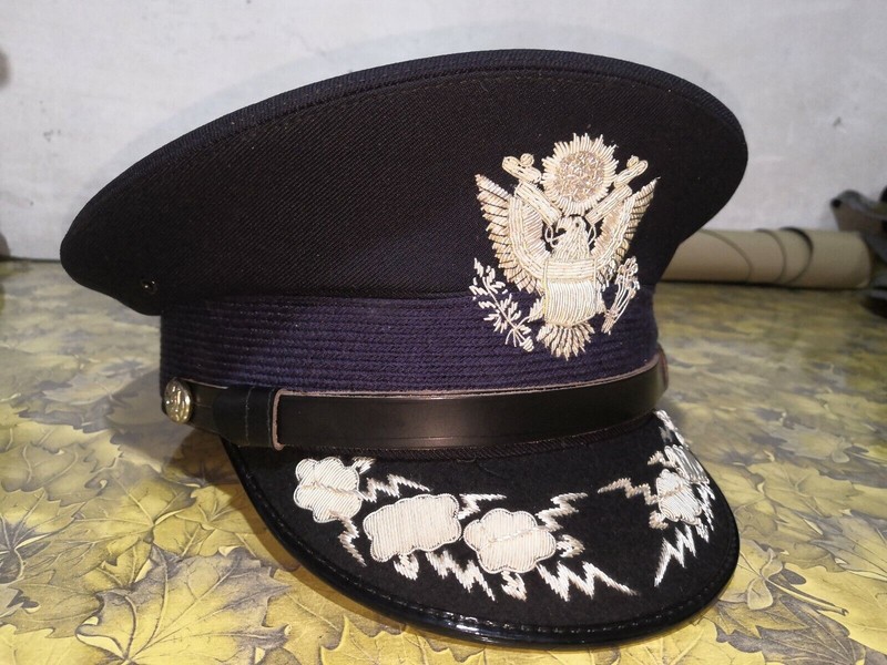 HAT CAP KEPI - CUSTOM USAF GENERAL OFFICER DIRECT BULLION - IMPERIAL CAP gallery