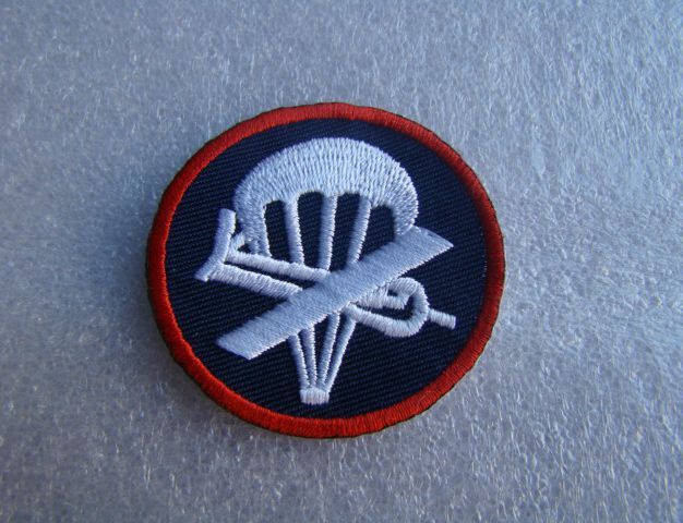 WWII WW2 US ARMY INFANTRY WOOL GARRISON CAP HAT L & RED INSIGNIA gallery