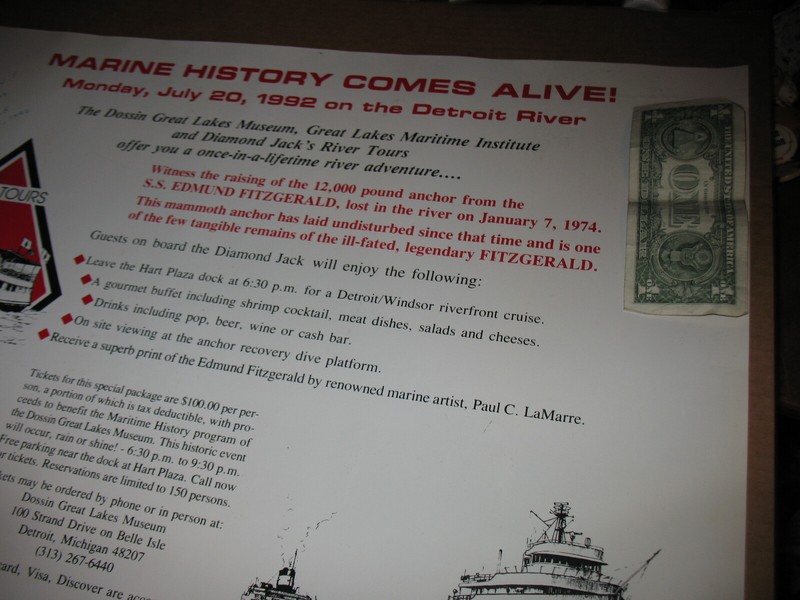 July 20, 1992 U.S Marines History Comes Alive Poster ~Detroit River Signed gallery