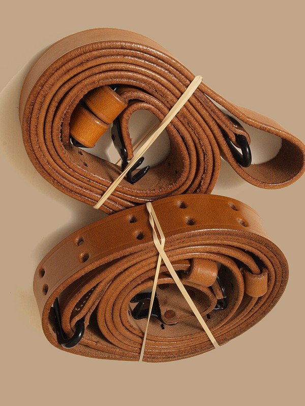 U.S. WW2 M1 M1907 replica, choose brass/blackened steel ftngs., leather sling gallery