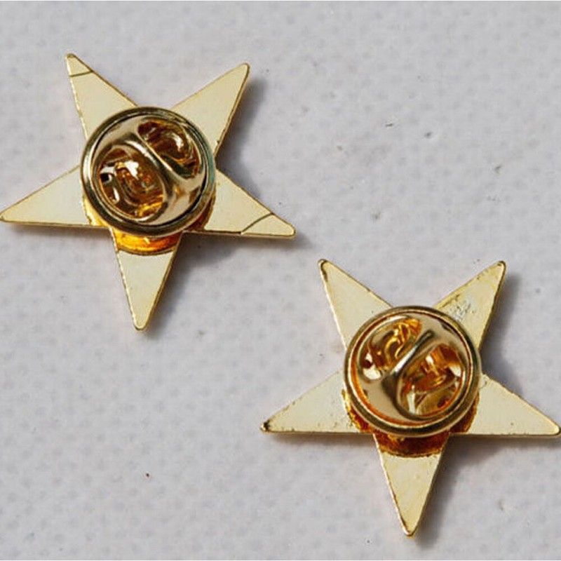 WW2 Pair US Army One Star Brigadier General Rank Insignia Badges Gold gallery
