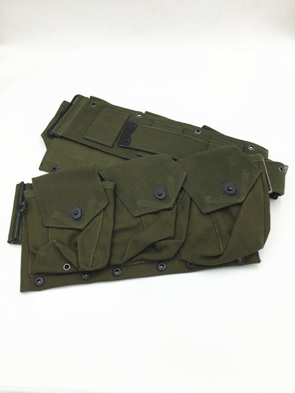 WW2 WWII US ARMY SIX CELL CANVAS BAR POUCH GREEN HIGHT QUALITY gallery