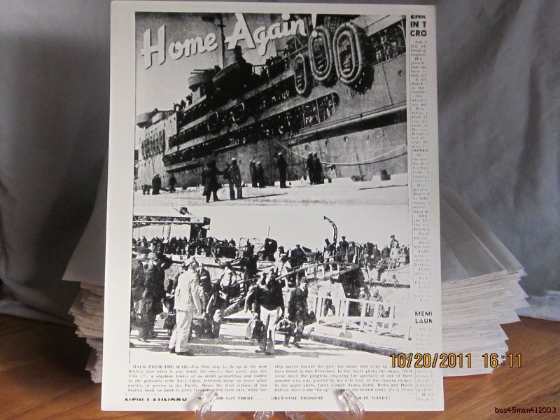 Reprint 8×10 Real Picture Photograph of Newspaper Headlines-End of WWII