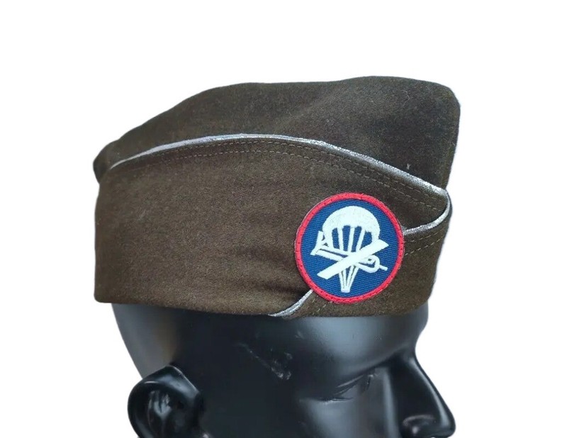 WW2 US AIRBORNE PARATROOPER OD WOOL GARRISON CAP L ONLY gallery