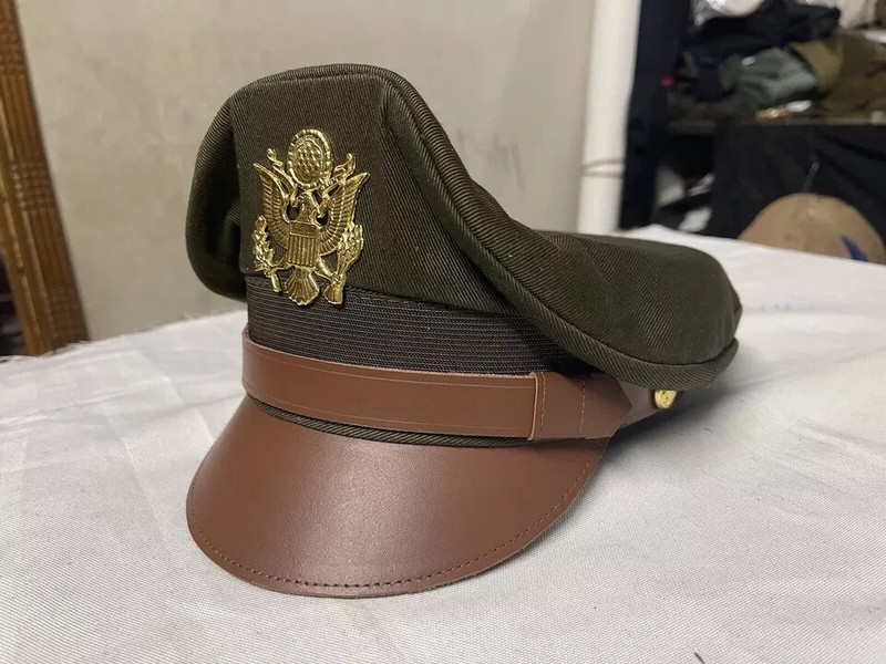 WW2 US American USAAF Army Military General Officers Crusher Visor Hat Cap Sz:56