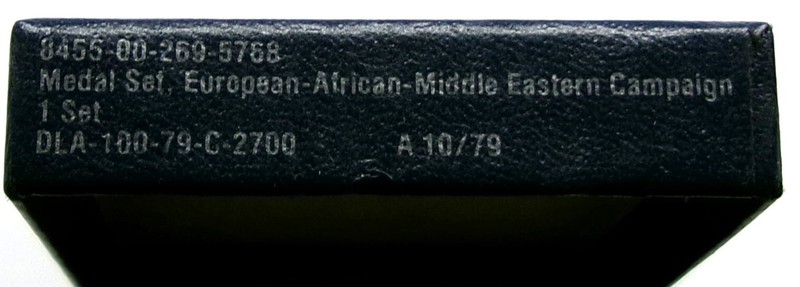 WW II European African Campaign Medal Set in GI ISSUE Box and 3 Battle Stars gallery
