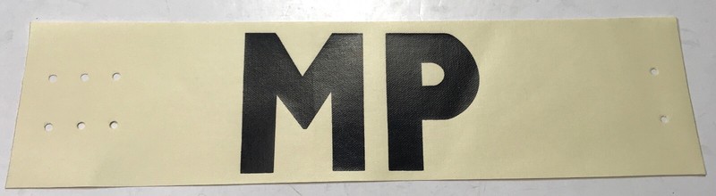 WWII US ARMY INFANTRY MILITARY POLICE MP SLEEVE BRASSARD INSIGNIA